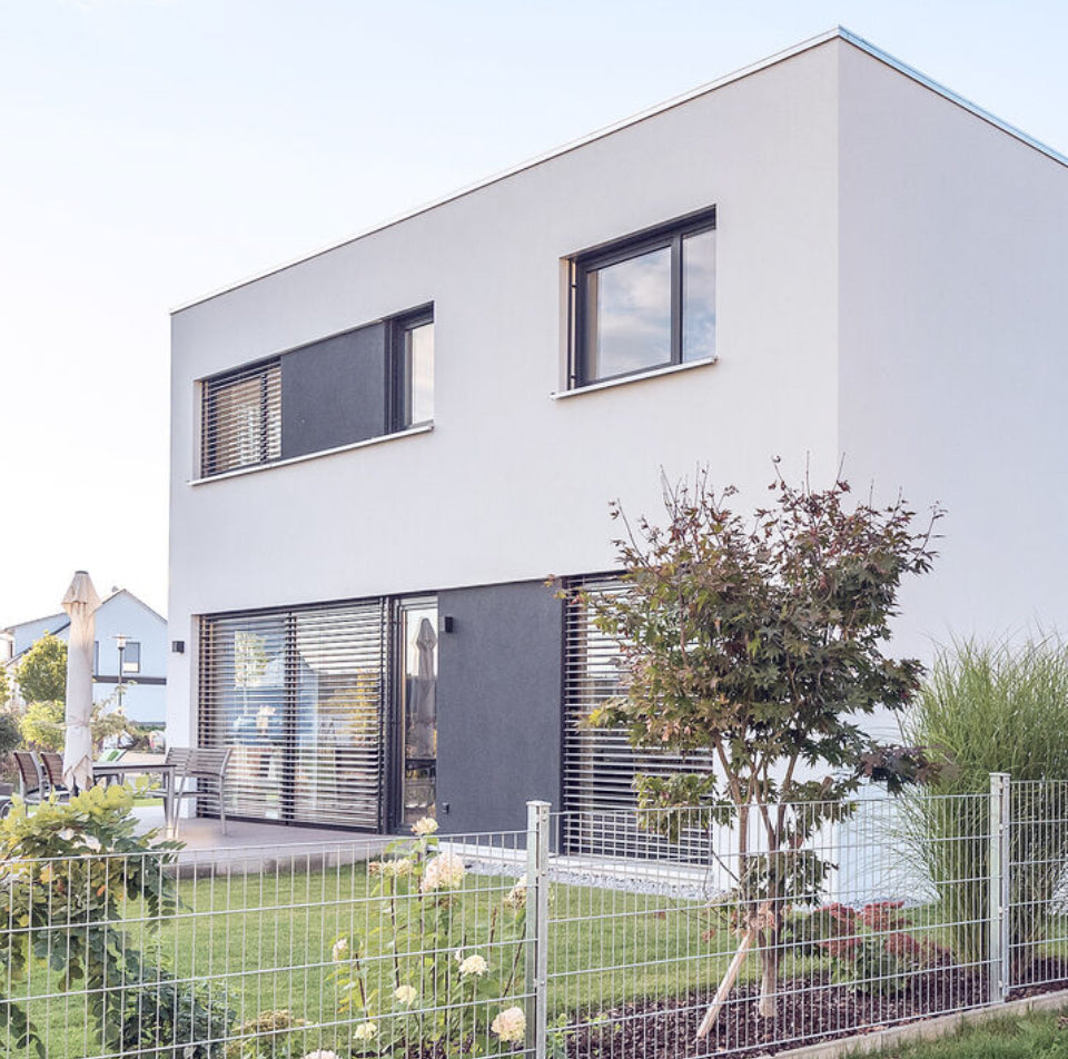 Haus EINGANGSTÜR 2 Fach Verglasung 2100x1100mm Weiß - 0